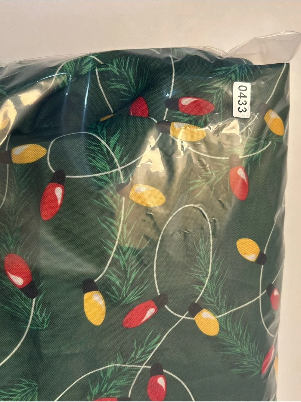 Men’s Holiday Green Blazer with Multicolor Light Bulb Print